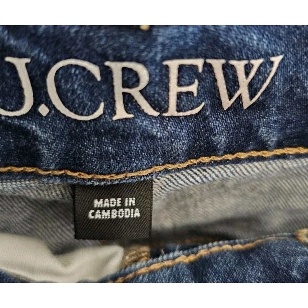 J.CREW Wide Leg Trouser Jeans Size 32 High Rise Denim Blue Wash Streetwear Skate